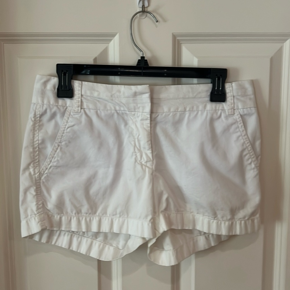 J. Crew, woman’s, white, “100% Cotton Chino Broken-In”. Size 2. Excellent shape!
